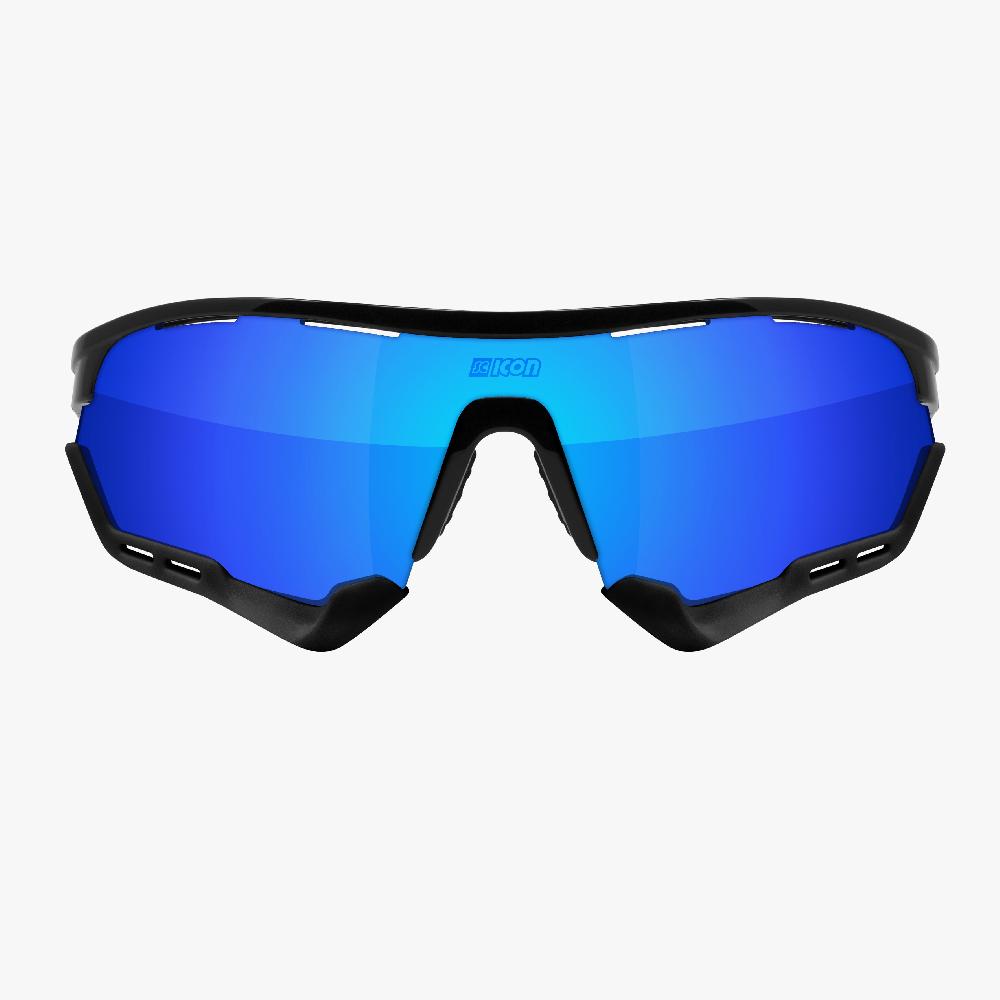 Scicon Aerotech XXL Occhiali Sportivi Nero/Blu Presa