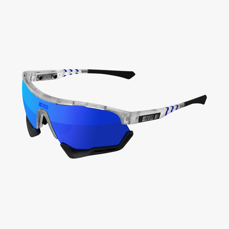 Scicon Aerotech XXL Occhiali Sportivi Bianco/Blu Economico