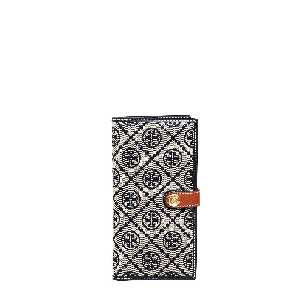 Sorelle Perego zip slim wallet tessuto logo blu Hotsell