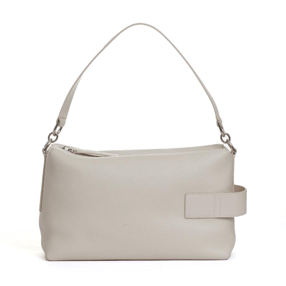 Sorelle Perego bauletto script pelle panna Vendita Calda