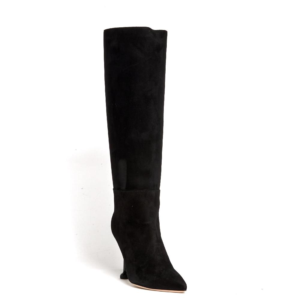 Sorelle Perego stivale in camoscio nero tacco 90 mm Vendita Economica