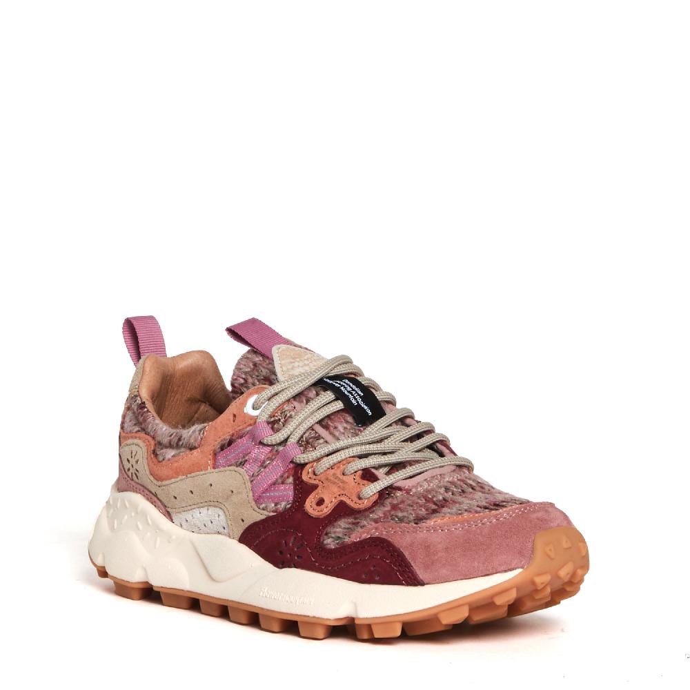 Sorelle Perego sneakers rosa e bordò in lana I Più Venduti