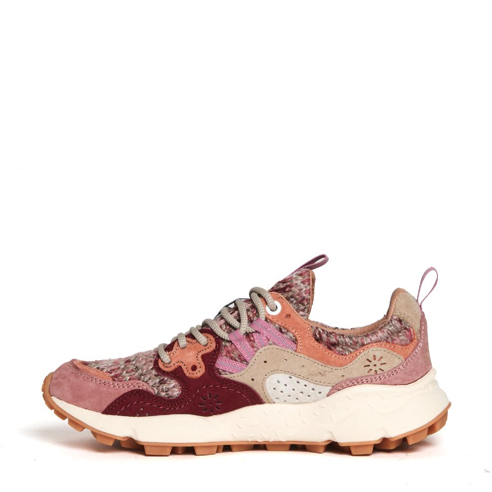 Sorelle Perego sneakers rosa e bordò in lana I Più Venduti