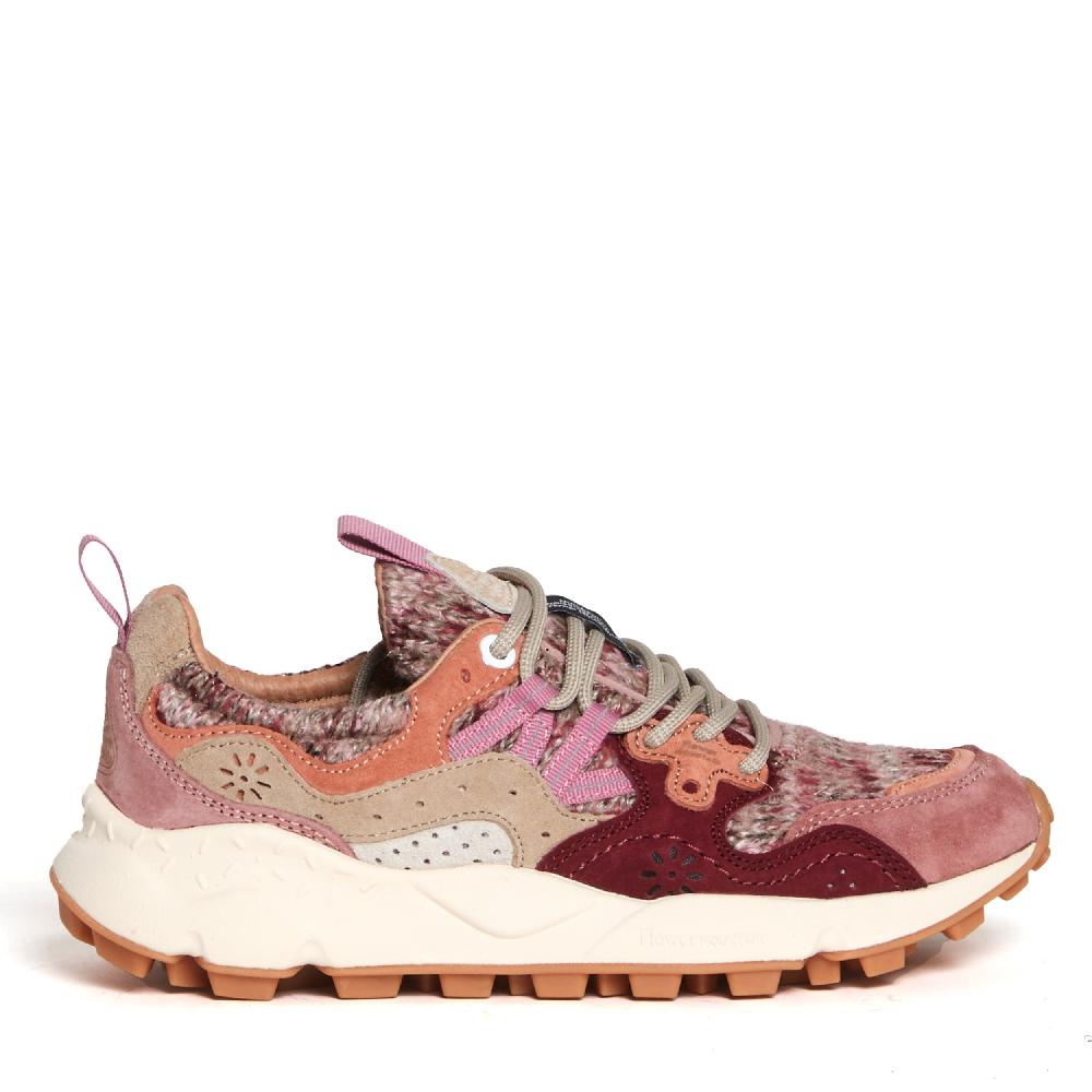 Sorelle Perego sneakers rosa e bordò in lana I Più Venduti