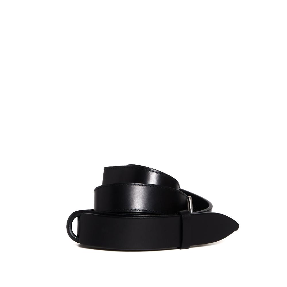 Sorelle Perego cintura nobukle in pelle nera Vendite Flash