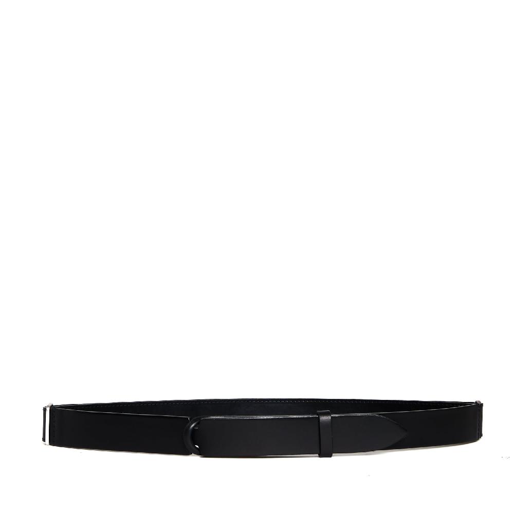 Sorelle Perego cintura nobukle in pelle nera Vendite Flash