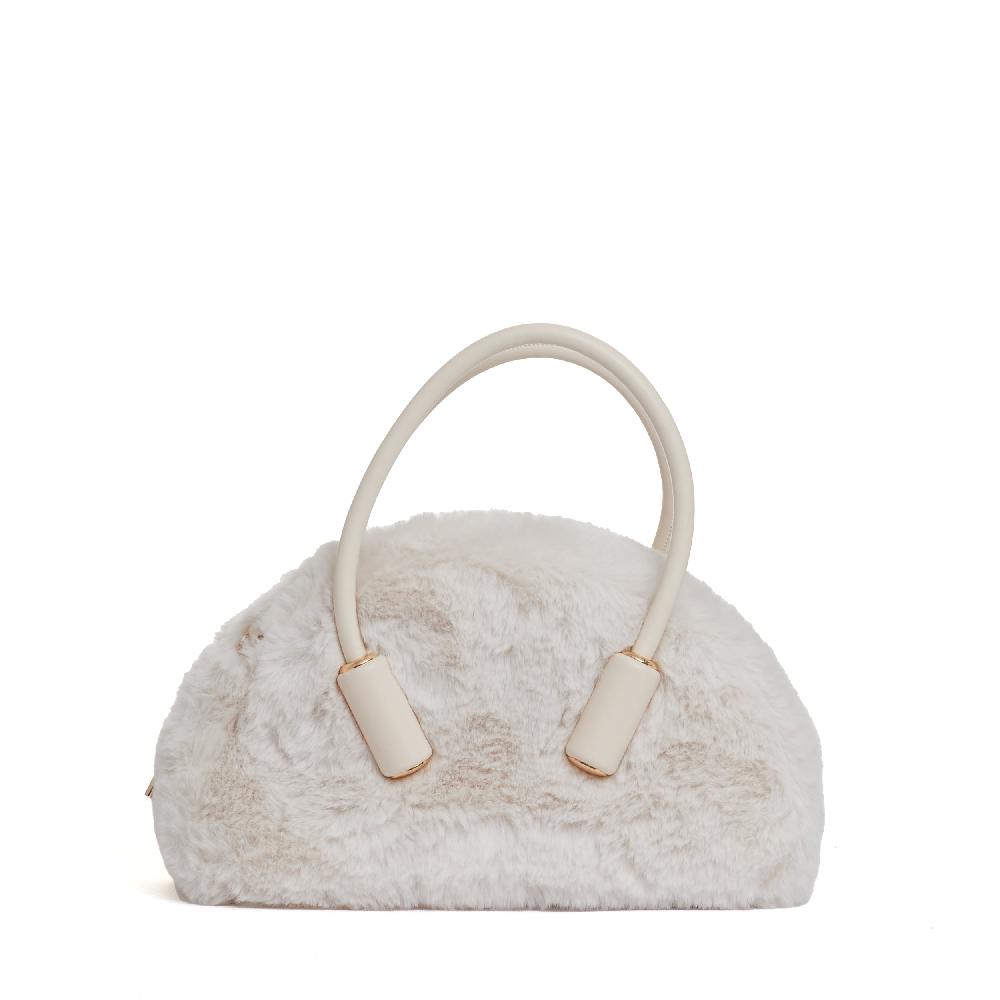 Sorelle Perego bauletto in eco fur color conchiglia Nuova