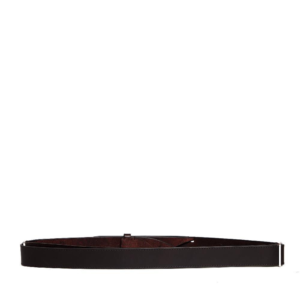 Sorelle Perego cintura nobuckle pelle bull marrone Negozio online di fabbrica