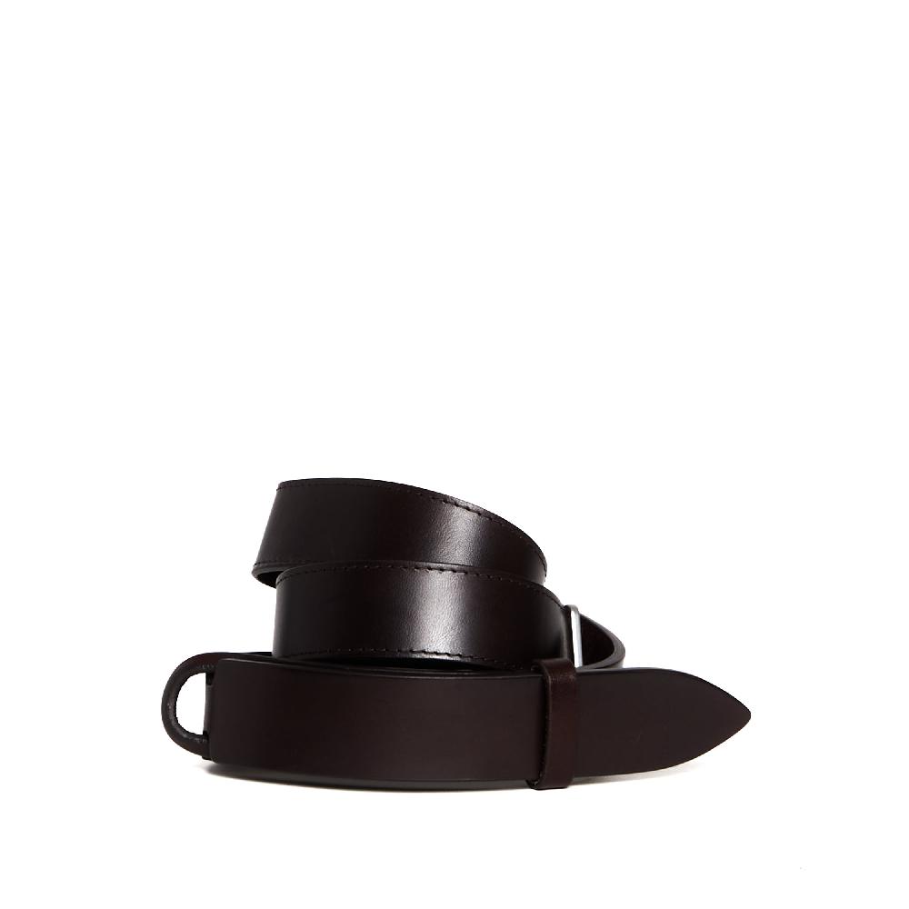 Sorelle Perego cintura nobuckle pelle bull marrone Negozio online di fabbrica