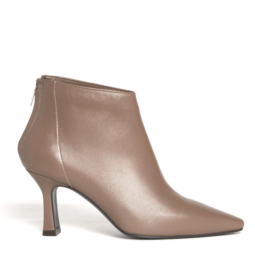 Sorelle Perego stivaletto pelle tortora tacco 75 mm Offerta Pasqua
