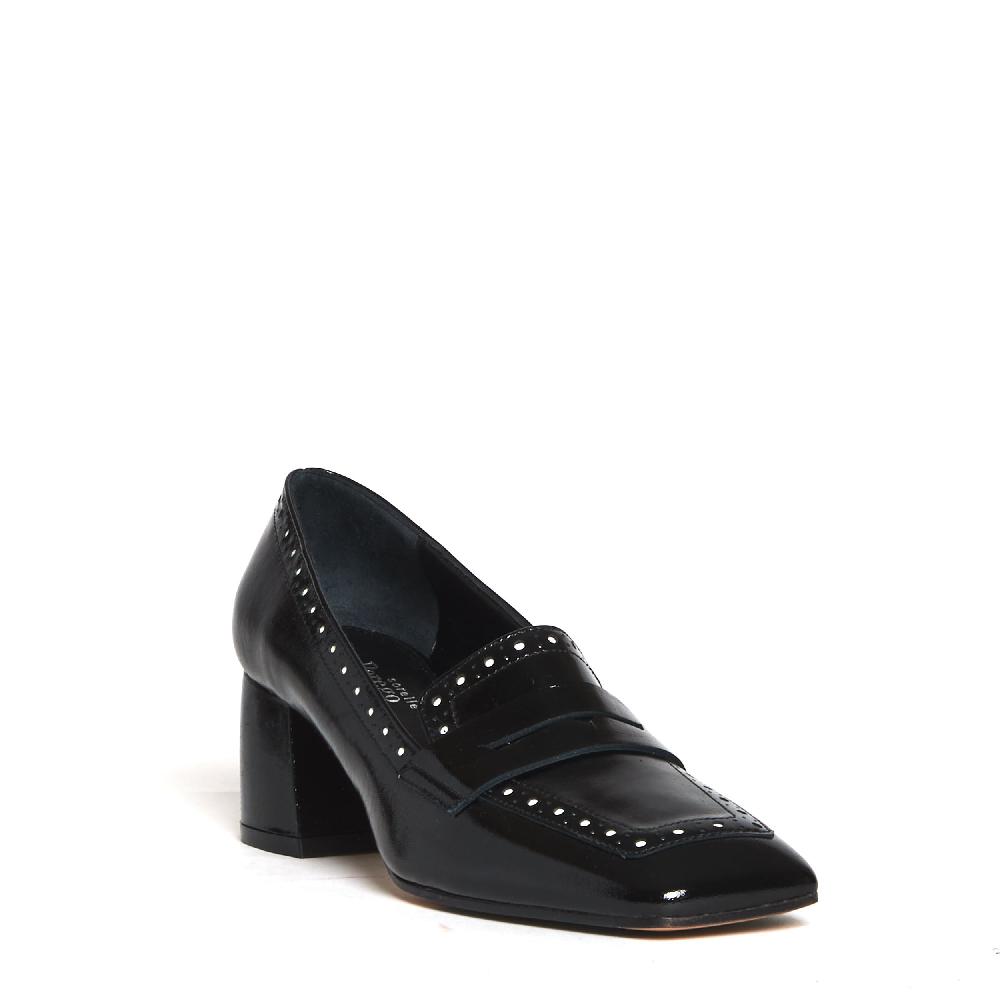 Sorelle Perego mocassino tacco 5 cm nero Offerta per la Festa della Mamma
