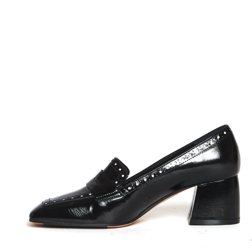 Sorelle Perego mocassino tacco 5 cm nero Offerta per la Festa della Mamma