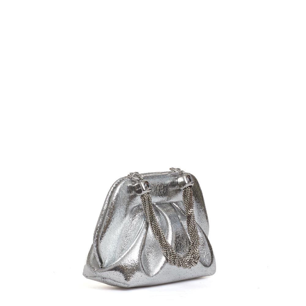 Sorelle Perego clutch argento manico catena Nuovi prodotti