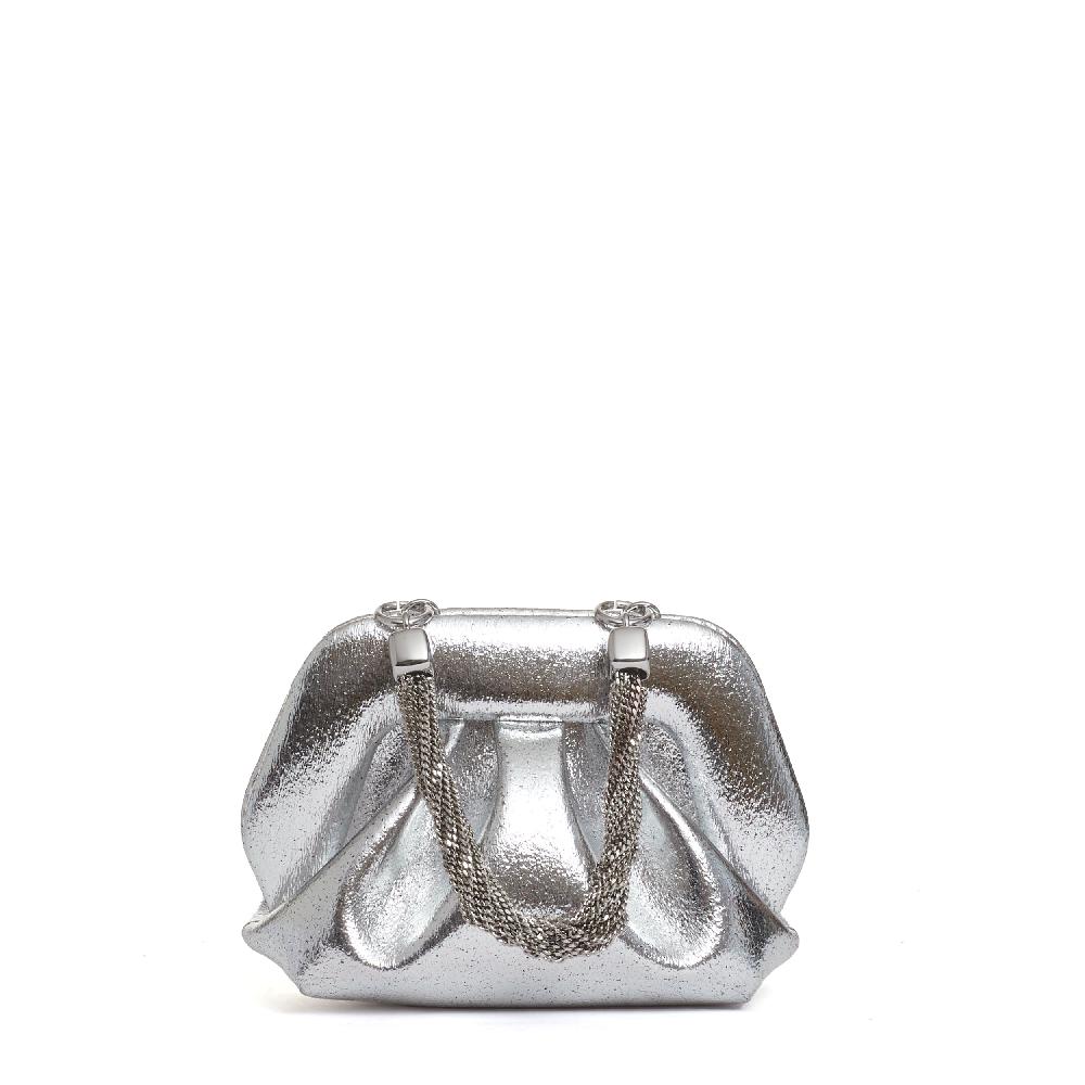 Sorelle Perego clutch argento manico catena Nuovi prodotti
