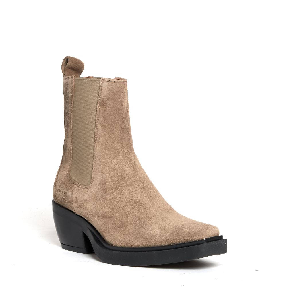 Sorelle Perego texano camoscio taupe Liquidazione