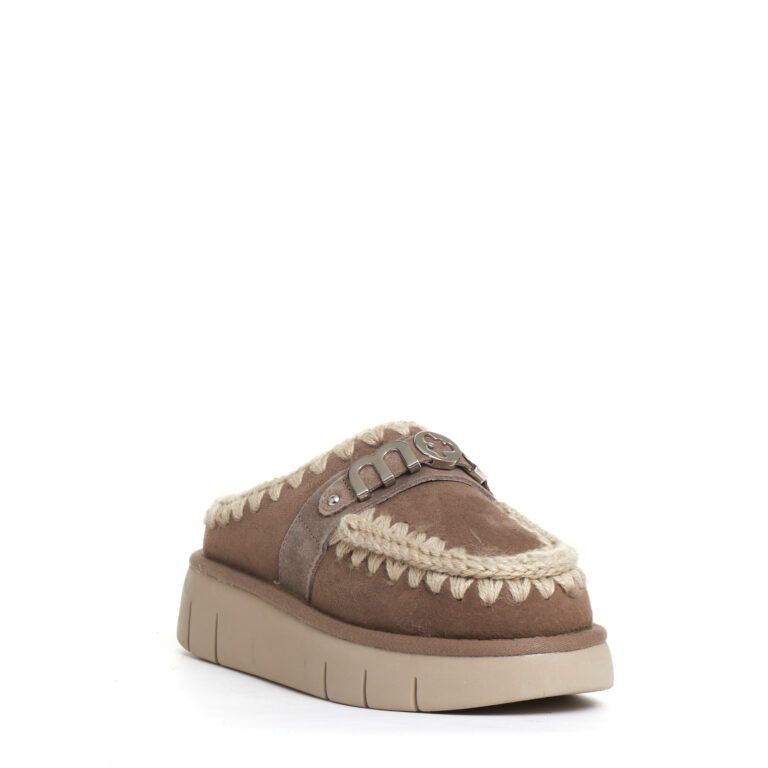 Sorelle Perego eskimo clog camoscio tortora Ultimo giorno