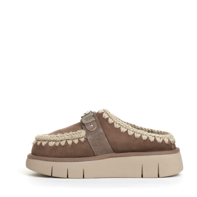 Sorelle Perego eskimo clog camoscio tortora Ultimo giorno