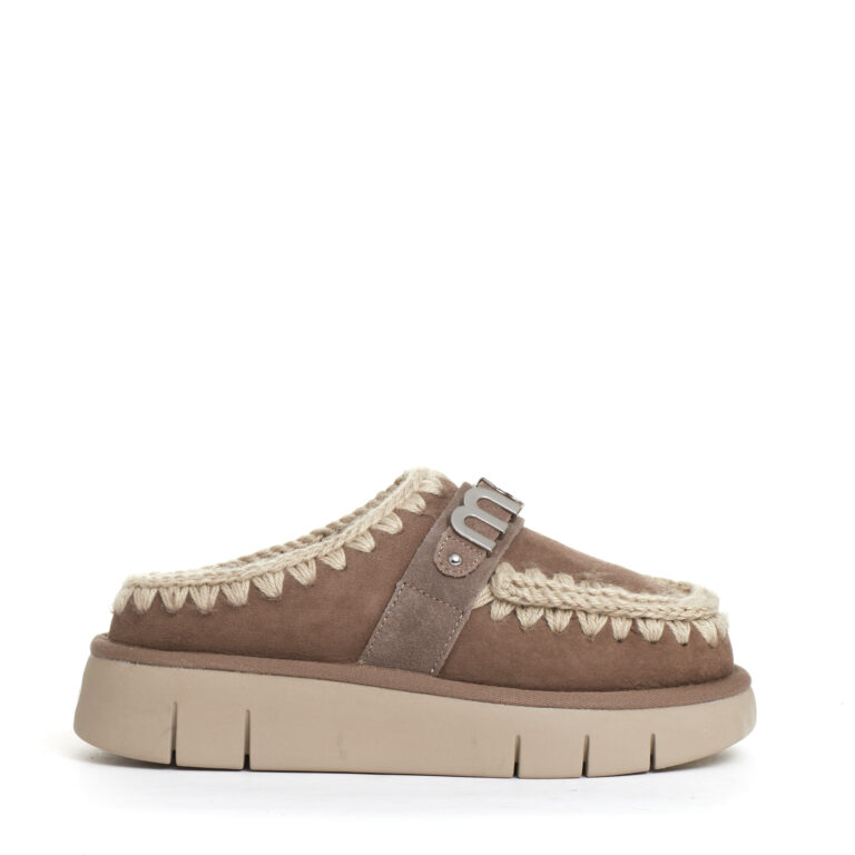 Sorelle Perego eskimo clog camoscio tortora Ultimo giorno