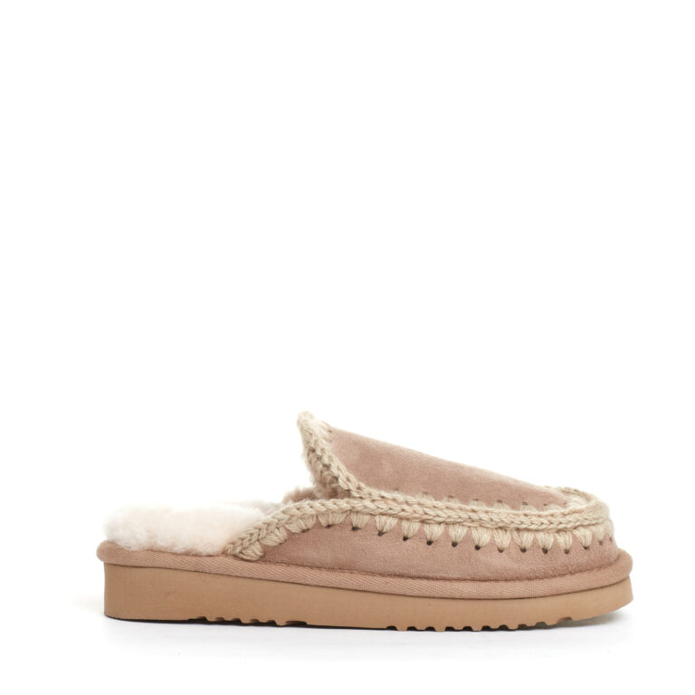 Sorelle Perego eskimo ciabatta camoscio beige Enormi sconti
