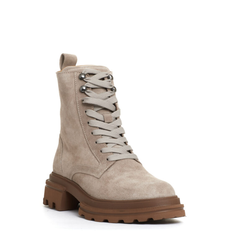 Sorelle Perego anfibio camoscio beige 50% di sconto con spedizione gratuita