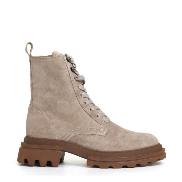 Sorelle Perego anfibio camoscio beige 50% di sconto con spedizione gratuita
