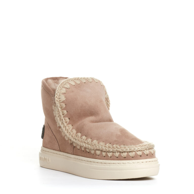Sorelle Perego boot eskimo fondo sneakers camoscio nude Officina