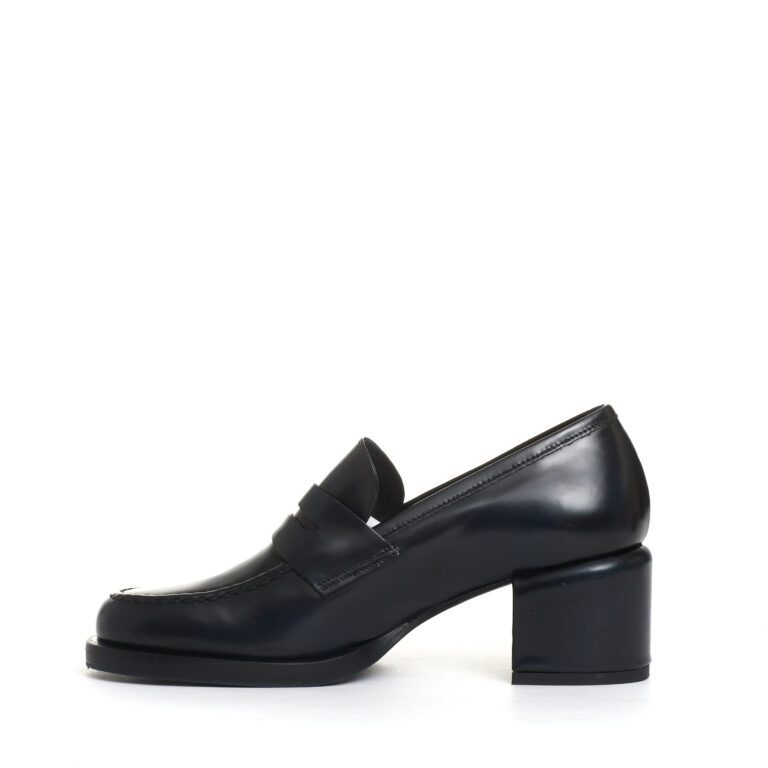 Sorelle Perego mocassino tacco 50 mm blu notte Esporta salva