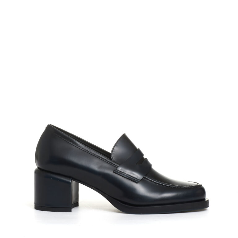 Sorelle Perego mocassino tacco 50 mm blu notte Esporta salva