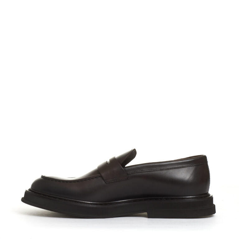 Sorelle Perego mocassino pelle marrone fondo gomma sbordato Black Friday Prezzi