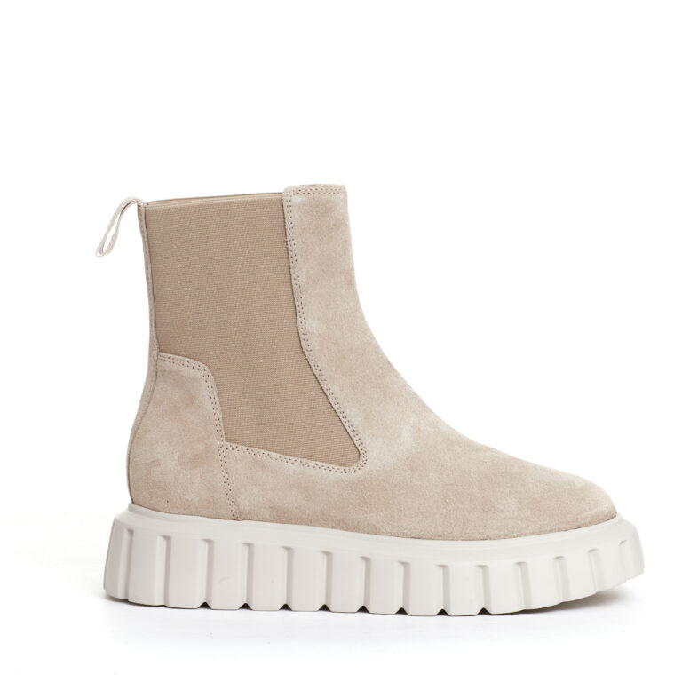 Sorelle Perego chelsea boot camoscio beige Duty-free