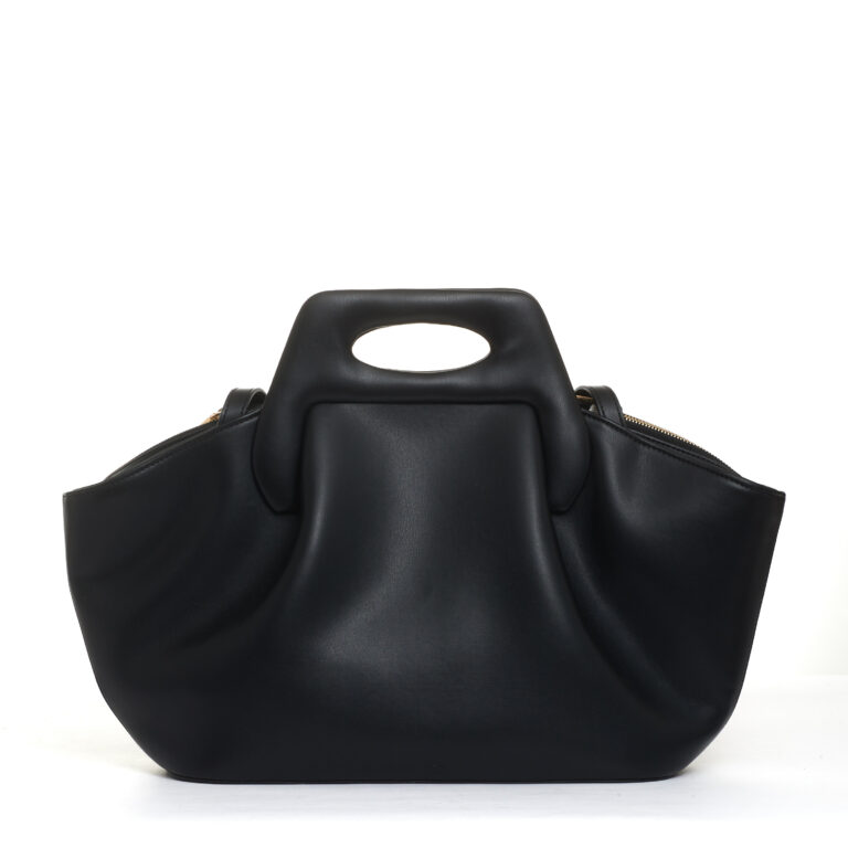 Sorelle Perego borsa pelle nera trapezio Acquista Ora