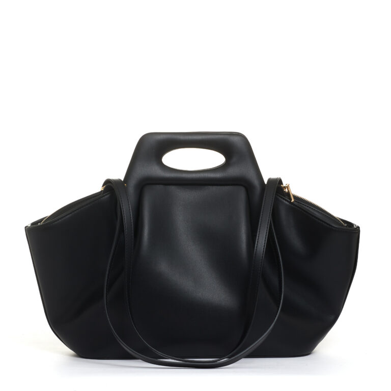 Sorelle Perego borsa pelle nera trapezio Acquista Ora