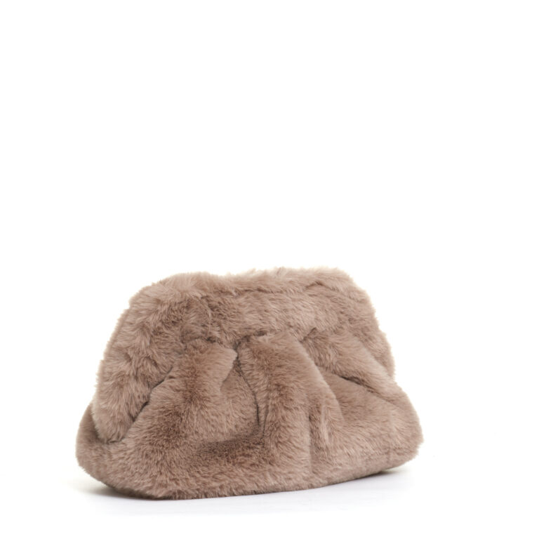 Sorelle Perego clutch ecofur beige Consegna Veloce