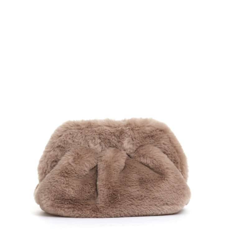 Sorelle Perego clutch ecofur beige Consegna Veloce
