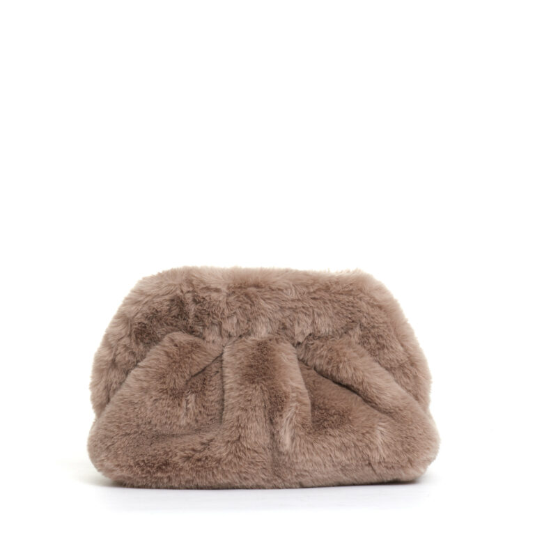 Sorelle Perego clutch ecofur beige Consegna Veloce