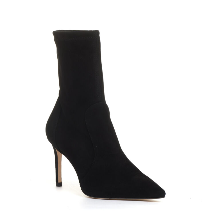 Sorelle Perego stivaletto camoscio elaticizzato nero tacco 85 mm Shopping Online