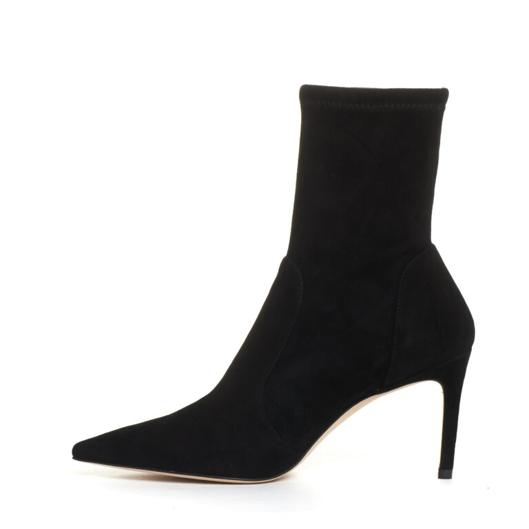 Sorelle Perego stivaletto camoscio elaticizzato nero tacco 85 mm Shopping Online
