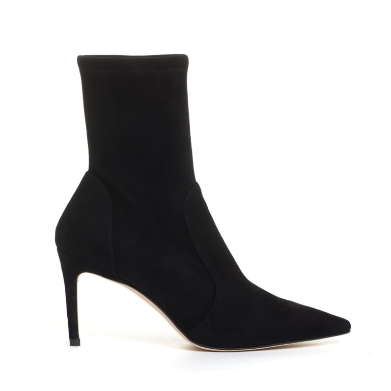 Sorelle Perego stivaletto camoscio elaticizzato nero tacco 85 mm Shopping Online