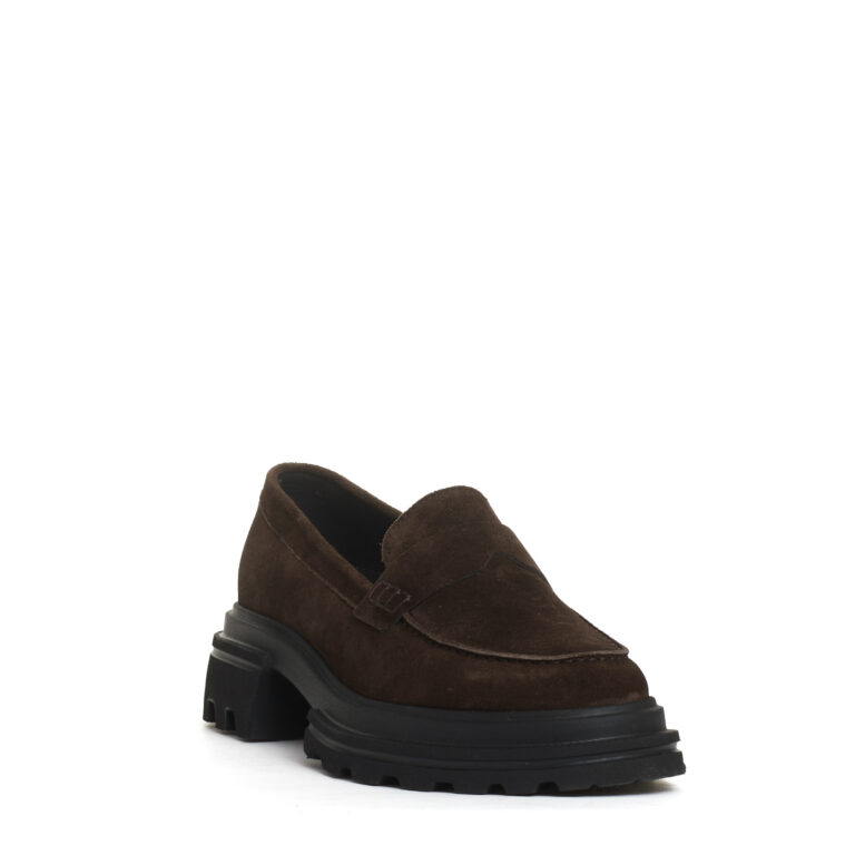 Sorelle Perego mocassino camoscio marrone Sottocosto