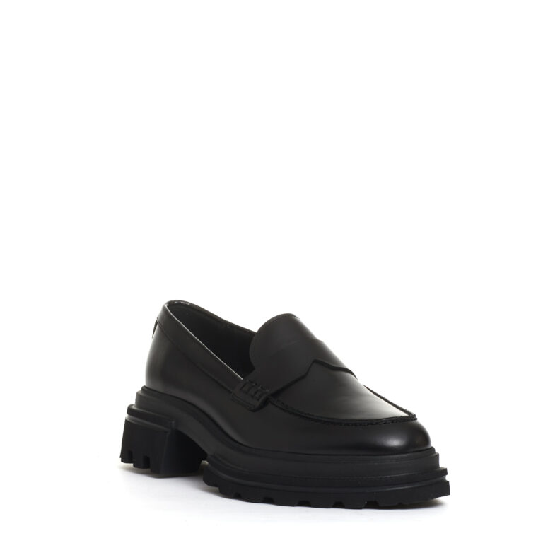 Sorelle Perego nuovo mocassino pelle nero Sconto