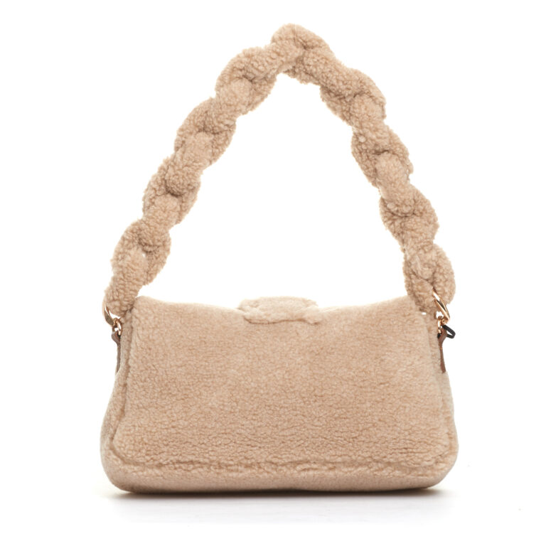 Sorelle Perego borsa teddy beige con orsetto metallo Economico
