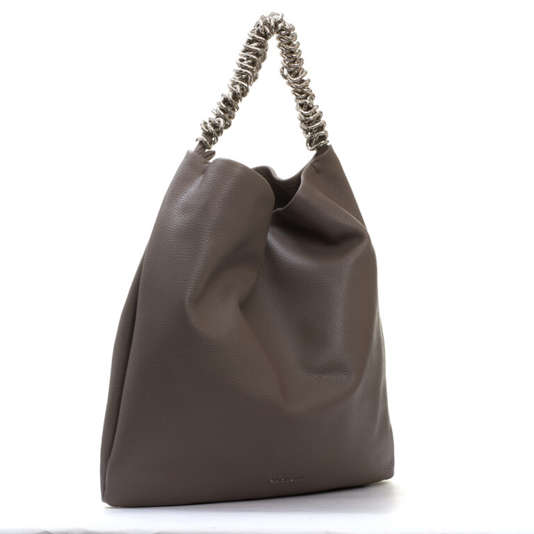 Sorelle Perego Todo pelle tortora manico catena Outlet