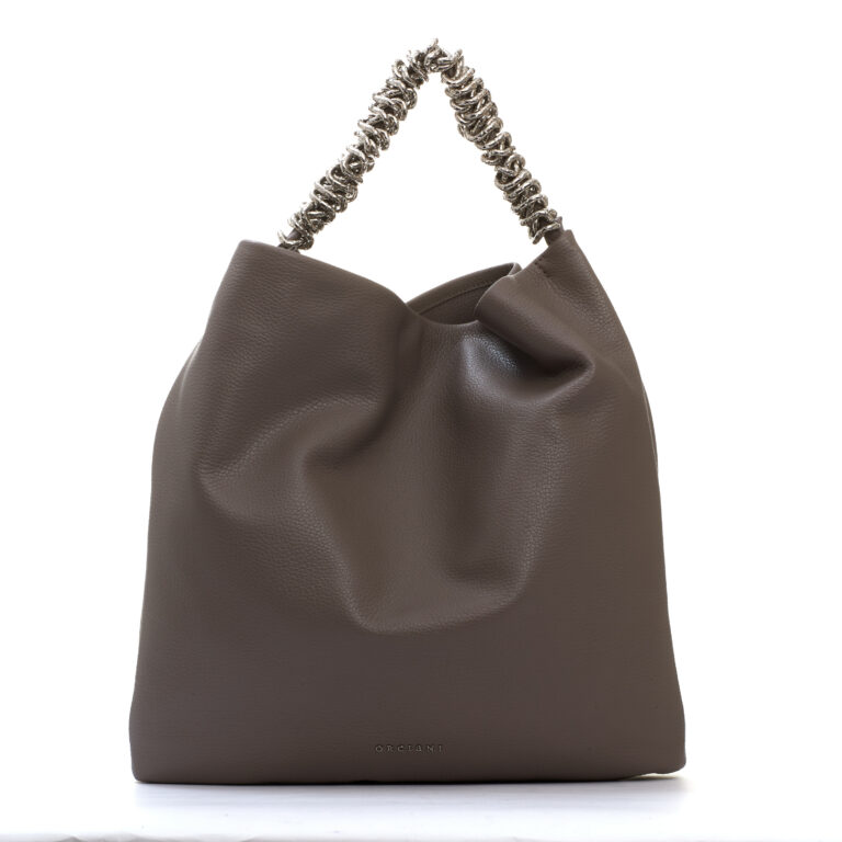 Sorelle Perego Todo pelle tortora manico catena Outlet