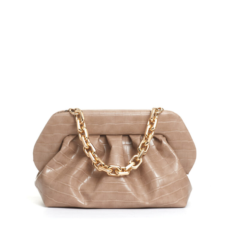 Sorelle Perego clutch stampa cocco beige Vendita Calda