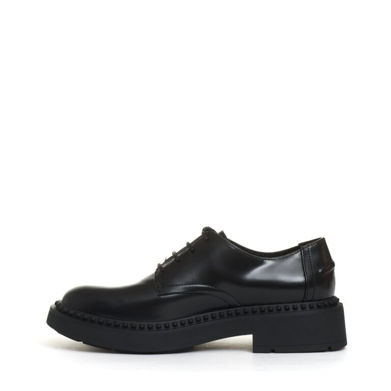 Sorelle Perego stringata pelle nera liscia Offerta esclusiva
