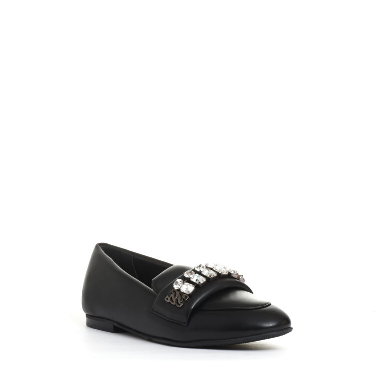 Sorelle Perego mocassino nero con strass Offerta migliore