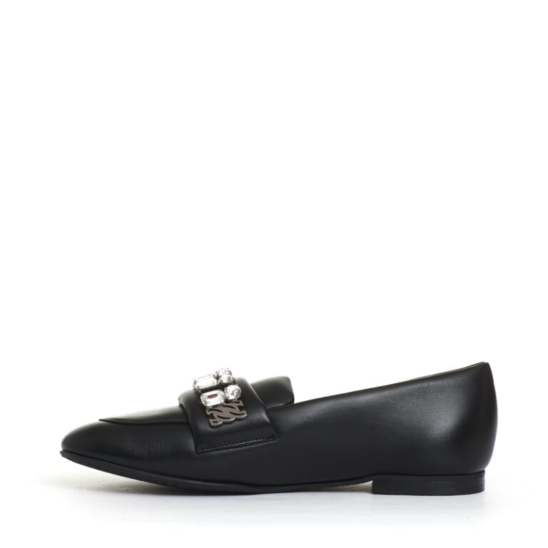 Sorelle Perego mocassino nero con strass Offerta migliore