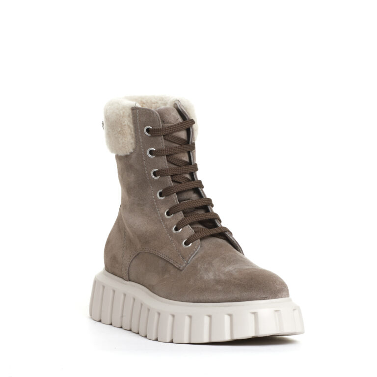Sorelle Perego anfibio camoscio grigio con ecomontone Online Outlet