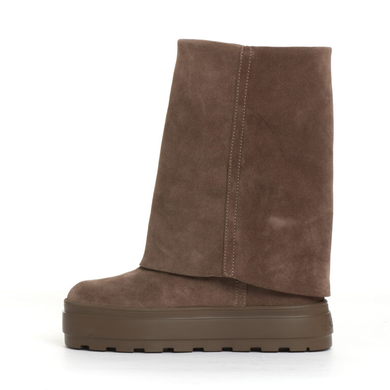 Sorelle Perego stivaletto zeppa interna camoscio tortora Lightning offer