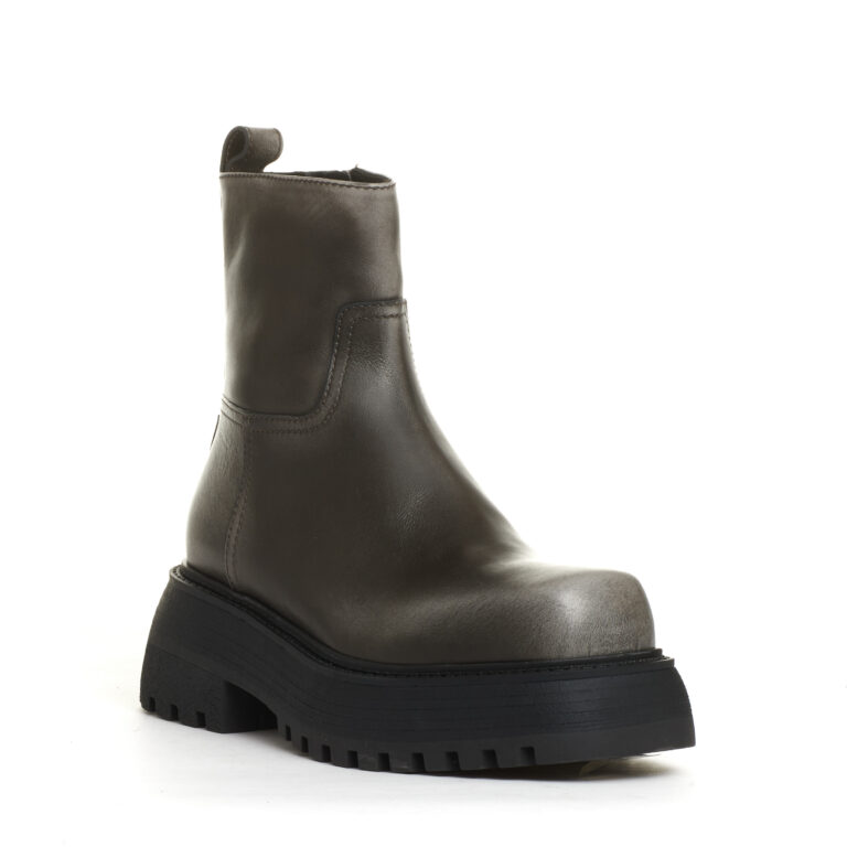 Sorelle Perego stivaletto fondo grosso pelle grigio washed Comprane uno, ottenene uno gratis